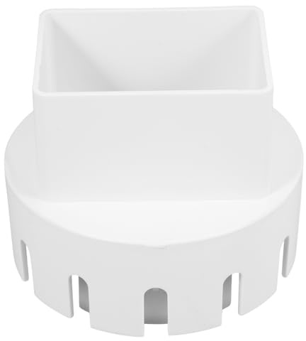 LOORGVEL Adaptateur De Descente De Gouttière Blanc Plastique 2 X3 Raccord De Tuyau De Gouttière Étanche Pratique Pour Système De Drainage Extérieur Robuste Et Solide