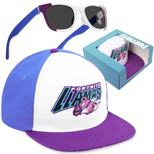 Get Trend Minecraft | Super Mario | Bob Esponja | Fortnite Gorra y Gafas de Sol Niño Set, Gorra Infantil Verano con Protección UV y Gafas Sol Niño