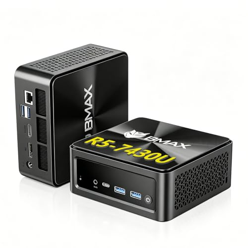 BMAX B7A Pro Mini PC R5 7430U 16Go 512Go NVMe WiFi6 HDMI DP Type-C 4K Win11