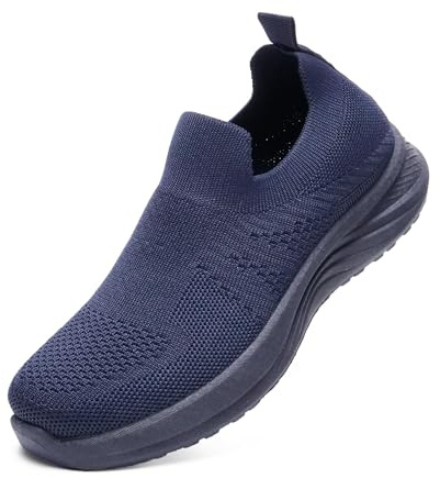 JOMIX Sneakers Donna Slip On Senza Lacci Scarpe da Corsa Leggere Traspiranti Antiscivolo Ammortizzate per Passeggiata Fitness Yoga Palestra Outdoor