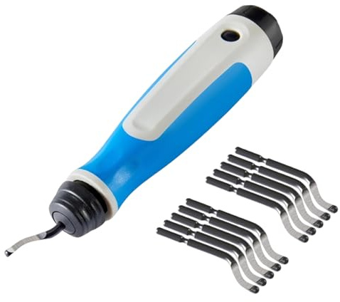 Set di strumenti per sbavatura rotativa di precisione Pratico raschietto rotante con 10 taglierina stabile per vari usi Sbavatore con manico ergonomico