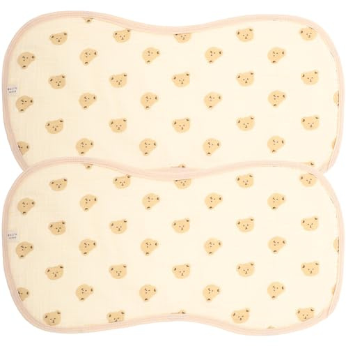 jojofuny Paños para Eructar de Algodón Orgánico para Bebés, 2 Piezas Lavables y Suaves, Toallas Absorbentes para Higiene y Cuidado del Ñiño