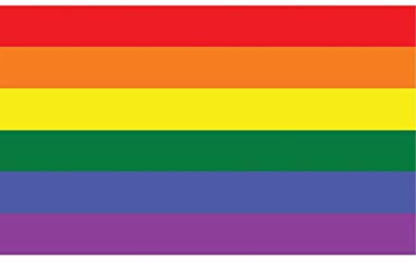 TrendClub100® Fahne Flagge „Regenbogen Rainbow LGBT Gay CSD“ - 150x90 cm / 90x150cm