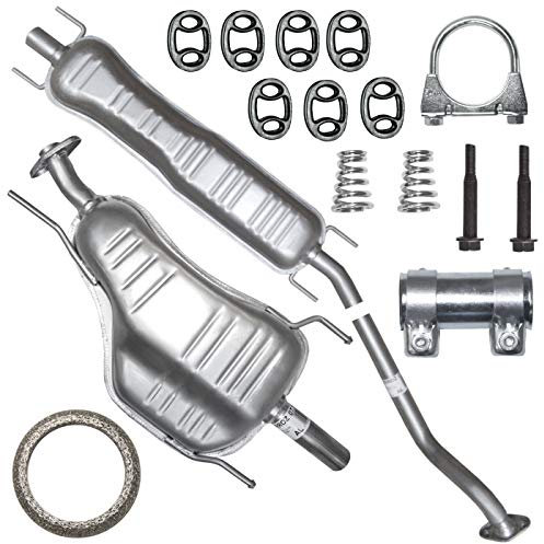 Adamot Schalldämpferset Auspuffanlage Auspuff für Opel Astra 2 II G Fließheck 1.6 1.6 16V 1.8 16V 2.0 16V