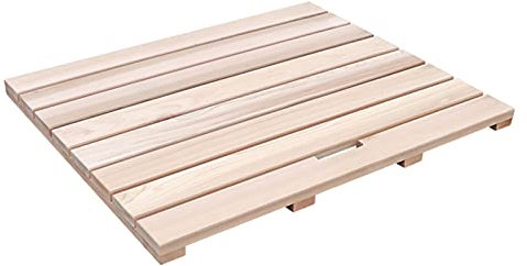 MITEHUAH Mehrzweck-Bambusmatte aus Holz, rutschfeste Duschmatte für Badezimmer und Spa, Duschmatten, zusammenklappbar für einfache Lagerung im Innen- und Außenbereich, anpassbare Außendusche & Spa
