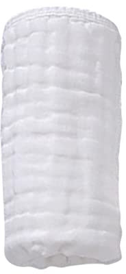 Rifuli 1 Packung Spucktücher aus Baby-Baumwolle, superweich, 100% Baumwolle, Baby-Handtücher, groß 13,78 Handtücher Wickelauflage (White, One Size)