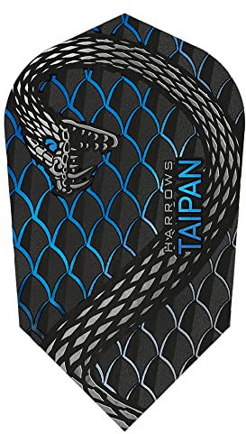 Harrows Dart Flight Taipan Slim Dart Flight Dartflight Set für Softdarts und Steeldarts (Aqua)