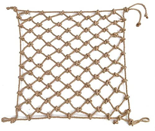 HTRY Kinder-sicherheitsnetz, Geländer, Kletternetz Für Spielplatz, Seilnetz, Dekoration, Pflanzen, Zaunschutz, Strapazierfähiges Frachtnetz(Size:2 * 10m/7 * 33ft)