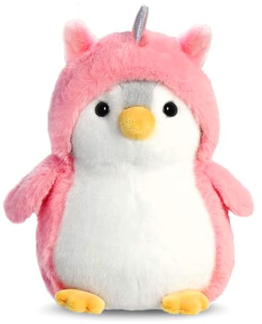 Wishstar Kuscheltier Pinguin Plüschtier für Mädchen, Stofftier Schmusetier zum Kuscheln & Spielen, Plüschtier Pinguin Geschenk, Pudgy Penguins Plush Für Mädchen(Rosa Pinguin, 20cm)