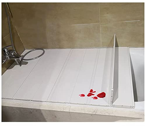 Copertura Vasca da Bagno, Pieghevole PVC Vassoi Vasca da Bagno Copertura Vasca da Bagno Mensola Bagno, Antipolvere Copri Copertura Dell'isolamento del Bagno, Spessore 1,2cm, Personalizzabile pieghevol