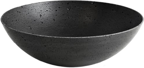 GODELMANN handgefertigte Betonschale rund Ø 19cm in Schwarz I aus hochwertigem Beton - als Deko Schale, Müsli Schüssel, Bowl - zeitlose Eleganz I Made in Germany