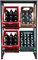 QUICK STAR Getränkekistenregal 71x30x129cm mit Ablage für 4 Kästen Getränkekistenhalter Standregal