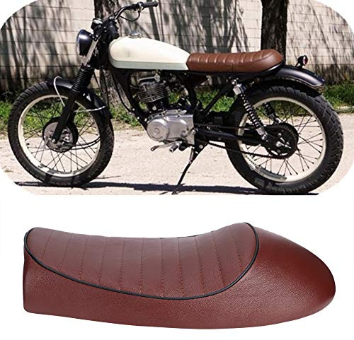 Motorcykelsäte, Standard Motorcykelsätesdyna Elektrisk Dirt Bike Seat, Universal Flat Brat Vintage Sadel Seat (Typ A)