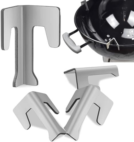 Set di 4 Distanziatori universali in Acciaio Inox, Distanziatori Piastra per Barbecue per Barbecue a Sfera