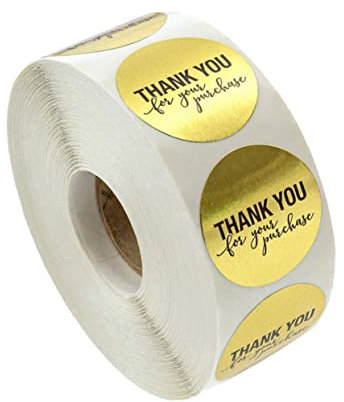 NUOBESTY Einzigartige Dankeschön-aufkleber Selbstklebende Runde Aufkleber Zum Verpacken Von Geschenken Und Süßigkeitentüten