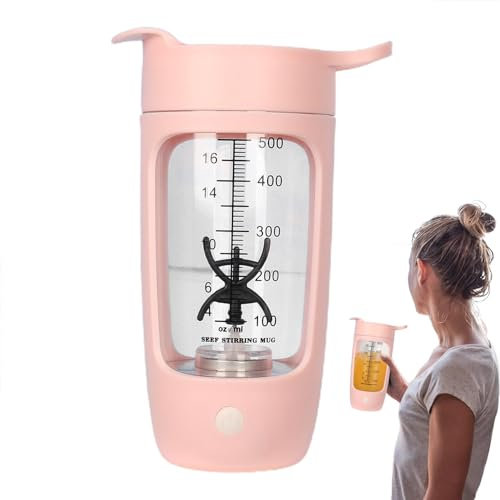 Coctelera eléctrica de proteínas, botella mezcladora eléctrica de alta velocidad, recargable por USB, portátil, multifuncional, con capacidad de 600 ml para proteínas