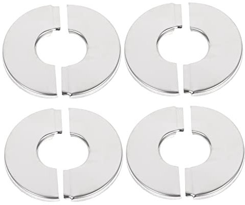 WHAMVOX 4stücke Rohr Abdeckung Runde Rosettenplatte Sanitär-abdeckplatten Edelstahl Abdeckplatte Dekorative Abdeckung Für Wasser Wasserabdeckung Wasserplatte Rostfreie Für Wand