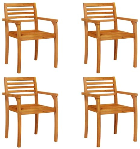 vidaXL Gartenstühle 4 STK. 59x55x85 cm Massivholz Akazie