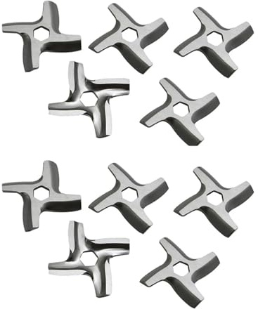 FHAJKTJB 10X， Compatible For Moulinex ，Compatible For Bosch, Compatible For Philip, Meat Grinder Knife Mincer Blade Kitchen Appliance Parts For HV2 HV3 HV4 HV6 HV8 ME406 ME420 ME605 ME650