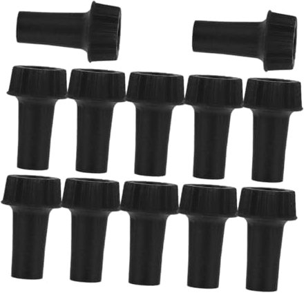 Housoutil 12pcs Switch Lamp Holder Outlet Light On/Off Knobs Replacement Turn Light Bulb Adapter Socket Light Socket Ceiling Fan Light Base Pendant Lamp Knob Replacement Screw Black Plastic