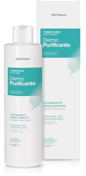 Alta Natura Tonico Viso Dermopurificante 150 ml - con Acqua di Amamelide, Timo e Camomilla per purificare, riequilibrare il sebo e donare freschezza alla pelle