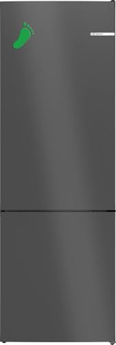 Bosch KGN49OCAF, Serie 4, XXL frigorifero e congelatore Libera installazione, 203 x 70 cm, refrigerante 311 L e congelatore da 129 L, Green Collection, Total No Frost, Extra Silenzioso, VtaFresh XXL