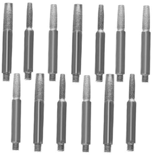Amosfun 12pcs Chainsaw Sharpening Stone Sharpener Sharpener Stone Chainsaw Saw Sharpen for Drill