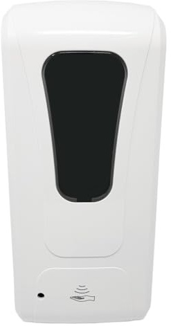 Efbe CleanAura Automatischer Desinfektions- & Seifenspender, 1000 ml, Wandmontage, Berührungslos mit Infrarot-Sensor, Weiß-Schwarz