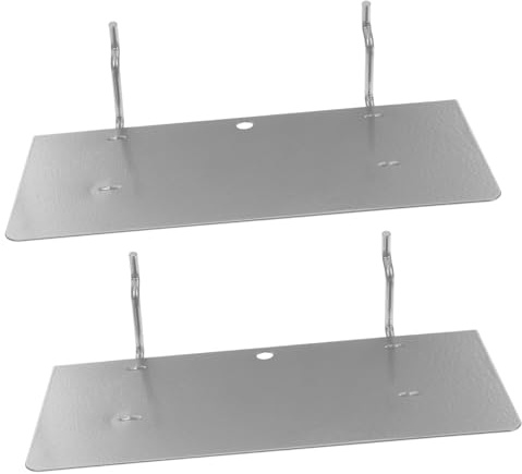 SHINEOFI 2 pièces Étagères Robustes pour Panneau Perforé Accessoires de Rangement pour Garage et Atelier Support Stable pour Organisation Murale Polyvalente