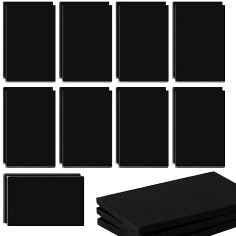 BAIFULAI 18 stycken skumplattor A3 svart, 420×297×5 mm skumplattor, skumbräda tjocklek 5 mm, skumbrädor, skumkärneplatta för Eva-skum ark DIY-projekt dekoration