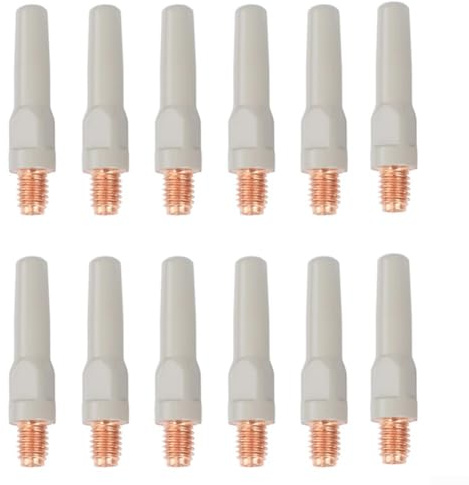 Lot de 12 pointes de soudure à revêtement anti-adhésif pour torche 15AK, taille 40 x 0 8 mm, conçues pour améliorer les performances de soudage en réduisant l'accumulation de scories et en améliorant