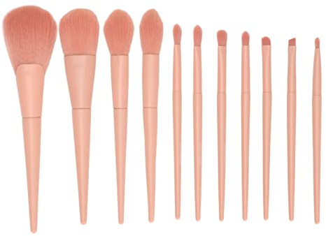 Makeupborstset 11 st professionella ögonskuggborstar för daglig makeup smink smink professionella ögonskuggborstar rosa