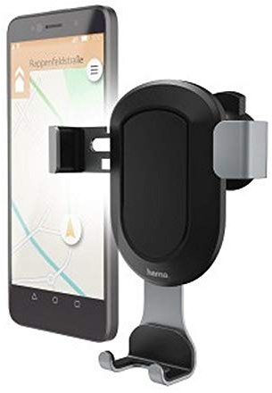 Hama Gravity Auto Passive Halterung Schwarz, Grau - Halterungen (Handy/Smartphone, Auto, Passive Halterung, Schwarz, Grau, Kunststoff, Klebekissen), 5,5 à 8,5 cm
