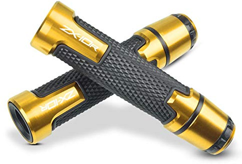 22 mm Motorrad-Lenkergriffe aus CNC-Aluminium mit Griffenden für Kawasaki ZX-10R ZX10R SE Performance KRT für Kawasaki ZX-10RR ZX10RR Performance Gold