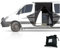 Living in a Bubble Van-Insektennetz für Mercedes Sprinter (Standarddach) und Opel Movano, Ford Transit und FIAT Ducato (alle Dächer). Moskitonetz an der Seitentür, zentraler Magnetverschluss
