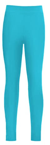 Zaldita Kinder Mädchen Sport Leggings Stretch Tanzhose Tanzleggings Balletthose Unterleggings Sport Yoga Pilate Fitness Tanzkleidung See Blau 158-164
