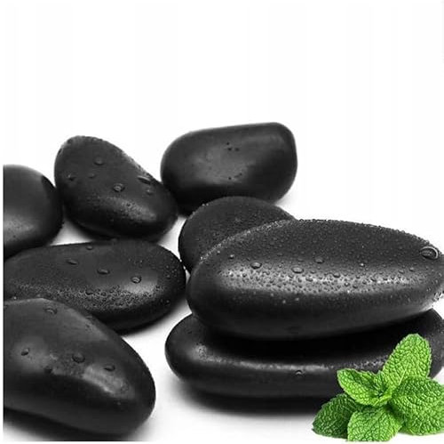 Generisch Pierres roulées de qualité supérieure - 10 kg - Noirs décoratifs (5 à 8 cm) - Pierres naturelles polies pour jardin, aménagement paysager, décoration de la maison et l'aquariophilie