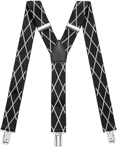 Sencillo Herren Hosenträger mit Starken Clips Y-Form