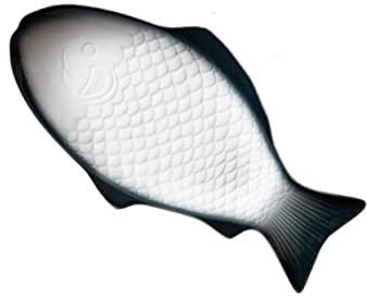 BESTonZON Piatto Forma Di Pesce in Ceramica Vassoio Da Portata Per Sushi Boat Piatto Da Catering Per Ringraziamento Multiuso Per Condimenti