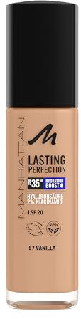 Manhattan Lasting Perfection 35 HR Make-up, ultra-langanhaltendes Flüssig-Make-up, Fb. 57, Vanilla