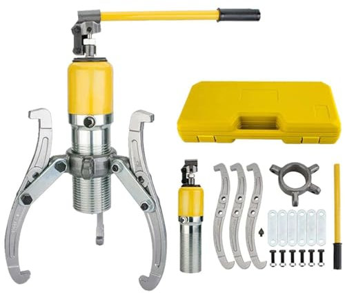 JINTAOMA Hydraulischer Abzieher-Trennwerkzeug, Hydraulischer Zahnradabzieher, 3-Backen-Abzieher-Set, Hydraulischer Lagerabzieher, 3-In-1-Pumpe, öLrohr-Ziehmaschine, Radlager-Abziehtrenner