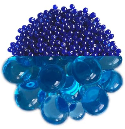 trendfinding 100 g gránulos Decorativos Azules retenedores de Agua, granulometría 6-8 mm, decoración para Flores y Plantas, 10 litros, Muy económico, Uso versátil