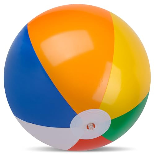 LovesTown 33Inch Large Beach Balls, Inflatable Pool Ball for Summer Beach Swimming Pool Party