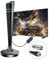 TV Aerial, WTLI Indoor TV Aerial 2024 Upgraded for Smart TV with Booster 250+ Miles Long Range Digital Antenna for Freeview TV 4K UHD 1080P HDTV 16.4ft Coax Cable With Strong Magnetic Base (A-Black)