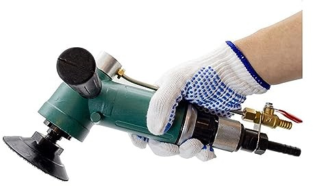 KOHARA Nassluftpoliermaschine, pneumatische Wasserpoliermaschine, 10.000 U/min, Nassschleifer, für Beton, Stein, Granit