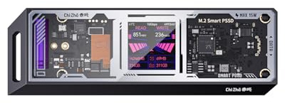 DOCKCASE&CHIZHA Explorer Edition M.2 NVMe SSD - Carcasa PLP 10s, USB 3.2 Gen 2 Type-C (10 Gbps), compatible NVMe PCIe, tamaño 2230/2242