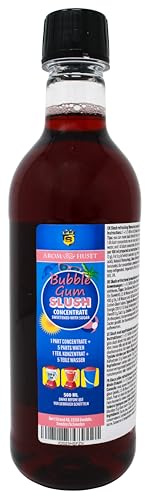 Aromhuset 500ml Bubble Gum Slush Concentrate - Mixing Ratio 1:5 - Flavoured Frozen Slushie Syrups Mix for Slush and Ice Drinks Machines