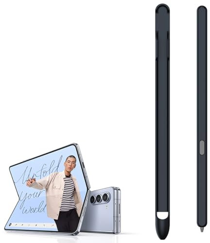 S Pen Replacement for Galaxy Z Fold 6 Stylus Pens, Input pen for Fold6/Fold4/Fold3, Galaxy Z Fold5 S-Pen Fold Edition + S Pen Slot-Black