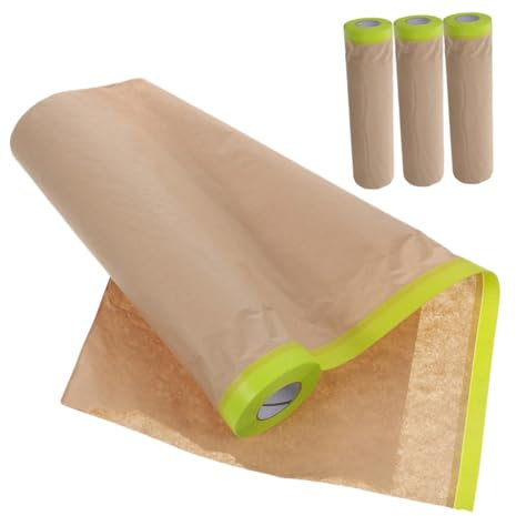 Operitacx 4rollen Abdeckpapier Für Streichen Möbel Und Auto Malerpapier Vielseitig Einsetzbar Leicht Zu Schneiden Kleben Reißfest Und Praktisch Für Heimwerker Und Künstler