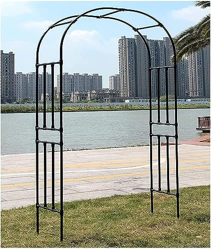 Padiglione in metallo con supporto per albero di rose, decorazione per feste nuziali, arco per varie piante rampicanti, dimensioni: W240xH240cm